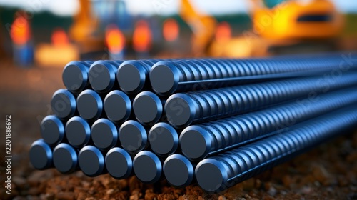 Reinforcement steel bars for construction industry