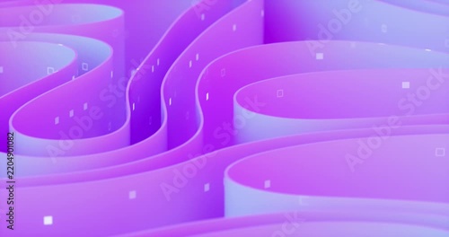 Abstract business technology background with futuristic flowing curved lines background. 4k animation.