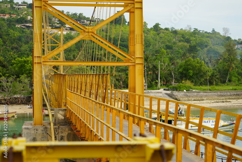 Canvastavla Yellow Bridge Indonesia Bali