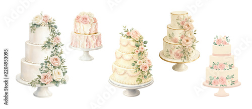  White wedding cakes