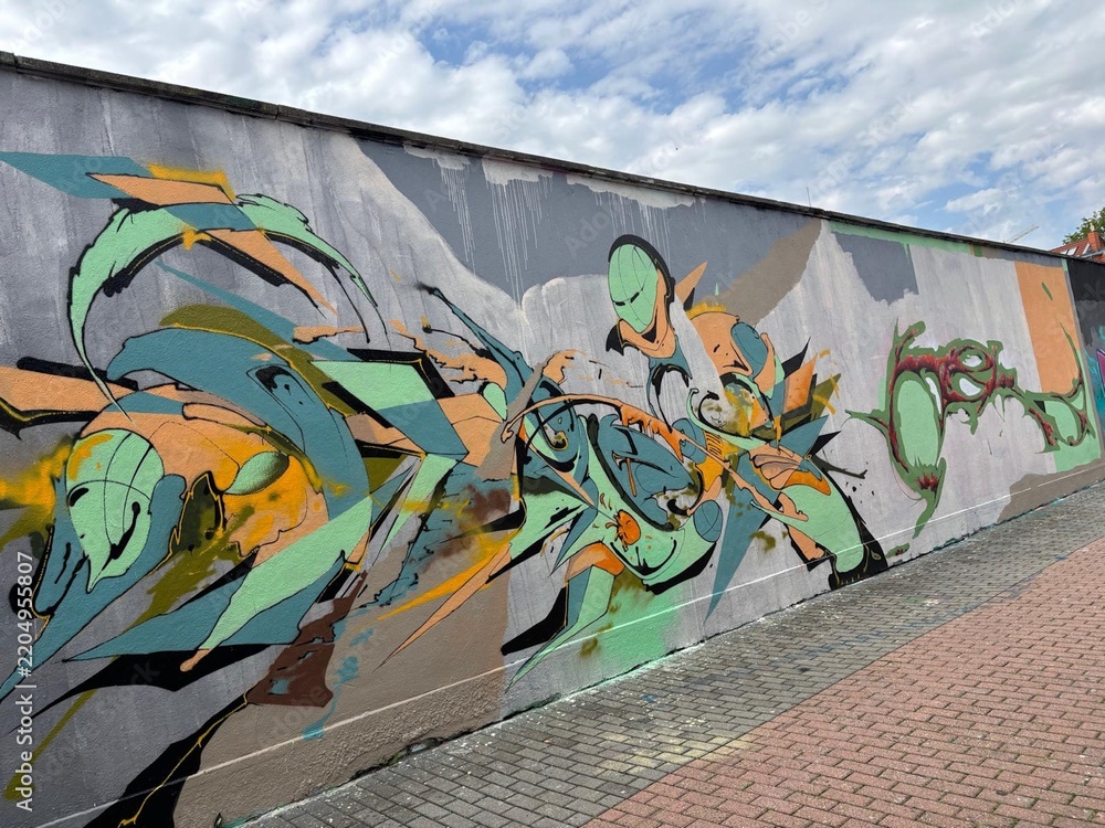 Fototapeta premium graffiti on the wall