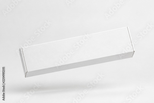 Blank Long White Box Mockup