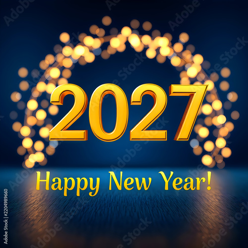 Happy new year 2021 celebration with fireworks