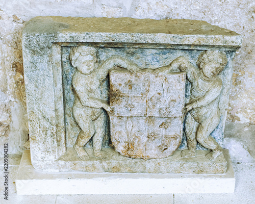 Ancient stone heraldic 
