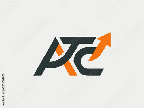 Dynamic ATC Logo With Upward Arrow For Growth And Progress