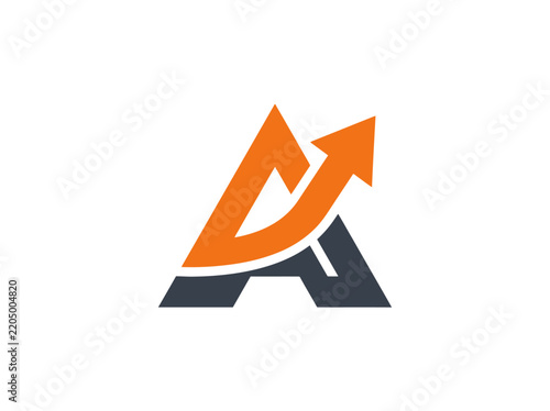Dynamic Ascent Arrow Graphic Symbolizing Growth And Progress