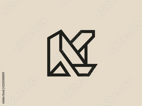 Abstract Geometric Logo Mark Representing Modern Branding