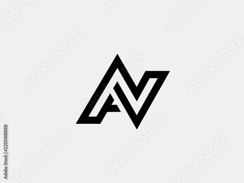 Abstract Geometric Logo Symbol With Clean Modern Lines