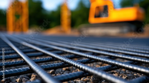 Reinforcement grid for concrete construction project