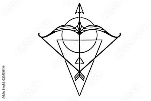 vector illustration of an abstract figure