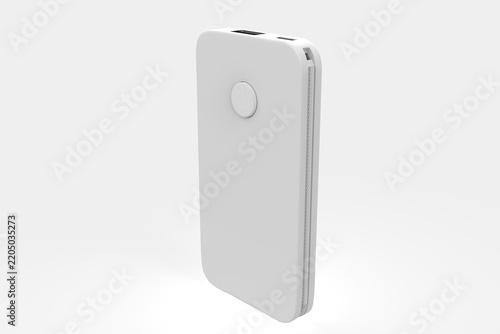 Power Bank Isolated On White Background. 3d illustration