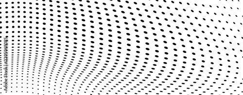 Concentric dot ripple pattern conveying rhythmic expansion and universal interconnected communication field.