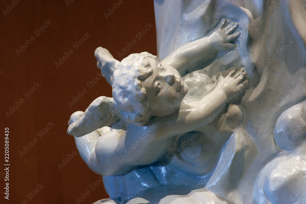 Obraz premium Angel, church of Assumption of the Virgin Mary in Brodsko Vinogorje, Croatia