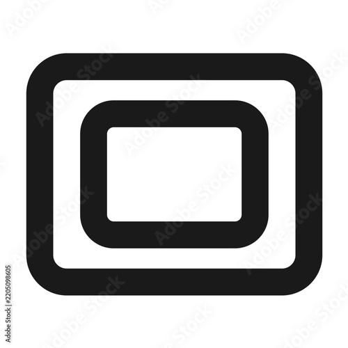 Keyboard focus ring nested rounded rect UI icon