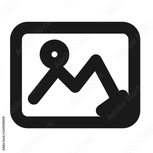 Alt text image frame mountain tag UI a11y icon