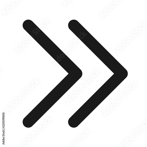 Skip navigation double chevron UI a11y icon