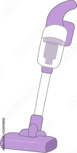 Cute Pastel Vacuum Cleaner Household Cleaning Illustration