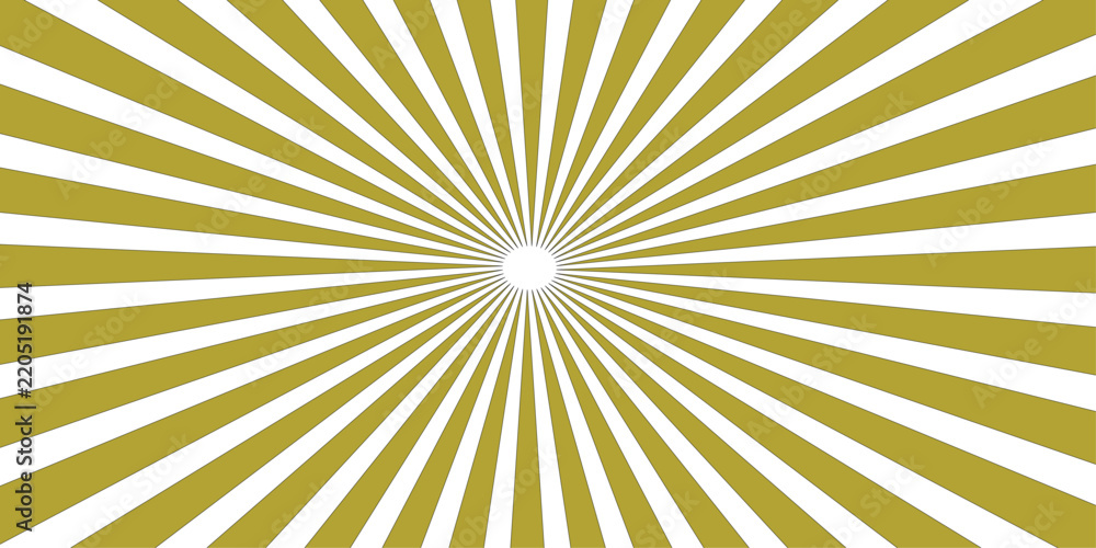 Fototapeta premium A vintage yellow sunburst illustration with grunge texture 