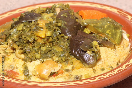 Traditional Couscous Dish with Vegetables, Amazigh Couscous
