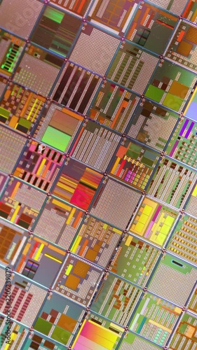 Silicon semiconductor wafer close-up. In electronics, a wafer also called a slice or substrate is a thin slice of semiconductor, a crystalline silicon, used for the fabrication of integrated circuits