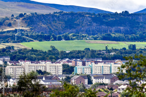 View of Pentland hills in Edinburgh from the zoo 
