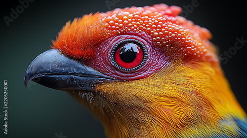 Bright close-up of a genetically reconstructed bird beak showing sharp structural detail 