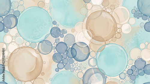 geometric water circle background