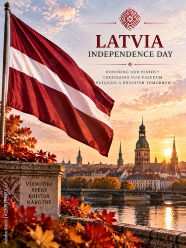 Latvia Celebrates Independence Day With National Pride in the City