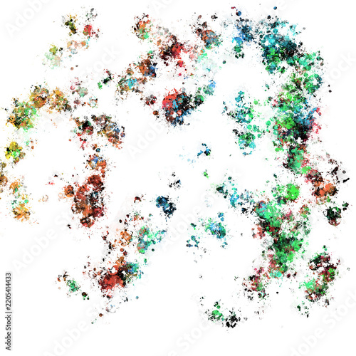 colorful paint splashes background