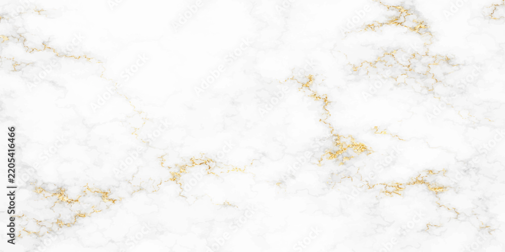 Fototapeta premium A close-up shot reveals the intricate beauty of white marble adorned with delicate veins of gold, showcasing a luxurious and elegant natural pattern.
