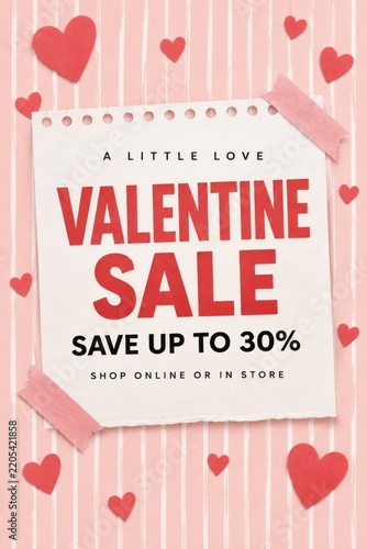 Valentine Sale Offers Discounts on Products in Store and Online