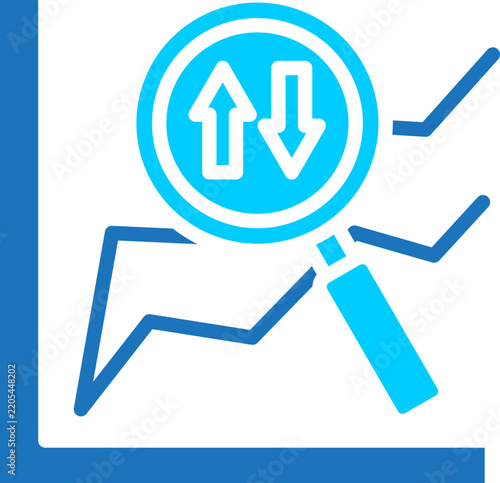 Predictive Analysis glyph color icon