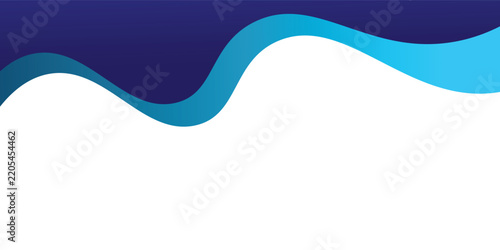 Blue Wave Abstract Background Template for Business Banners, Web Headers and Marketing Materials