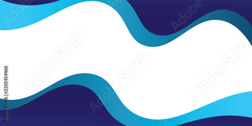 Blue Wave Abstract Background Template for Business Banners, Web Headers and Marketing Materials