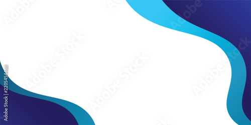 Blue Wave Abstract Background Template for Business Banners, Web Headers and Marketing Materials