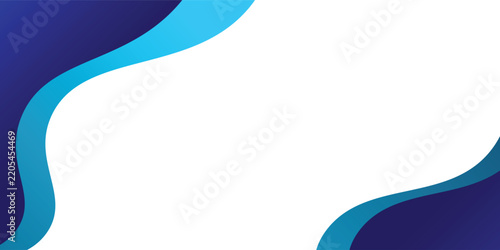 Blue Wave Abstract Background Template for Business Banners, Web Headers and Marketing Materials