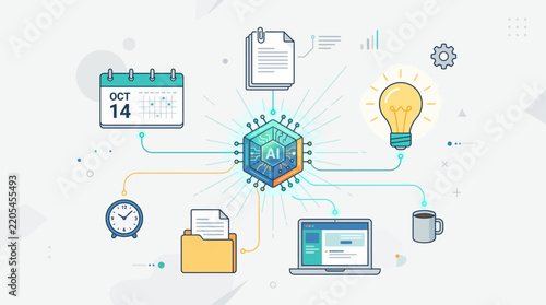 Artificial intelligence centralizing business workflow and productivity