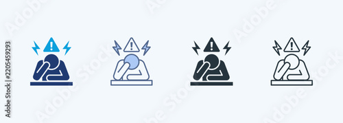Anxiety Multiple Style Icon Collection