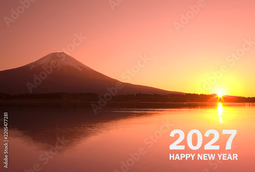 年賀状 2027 富士山