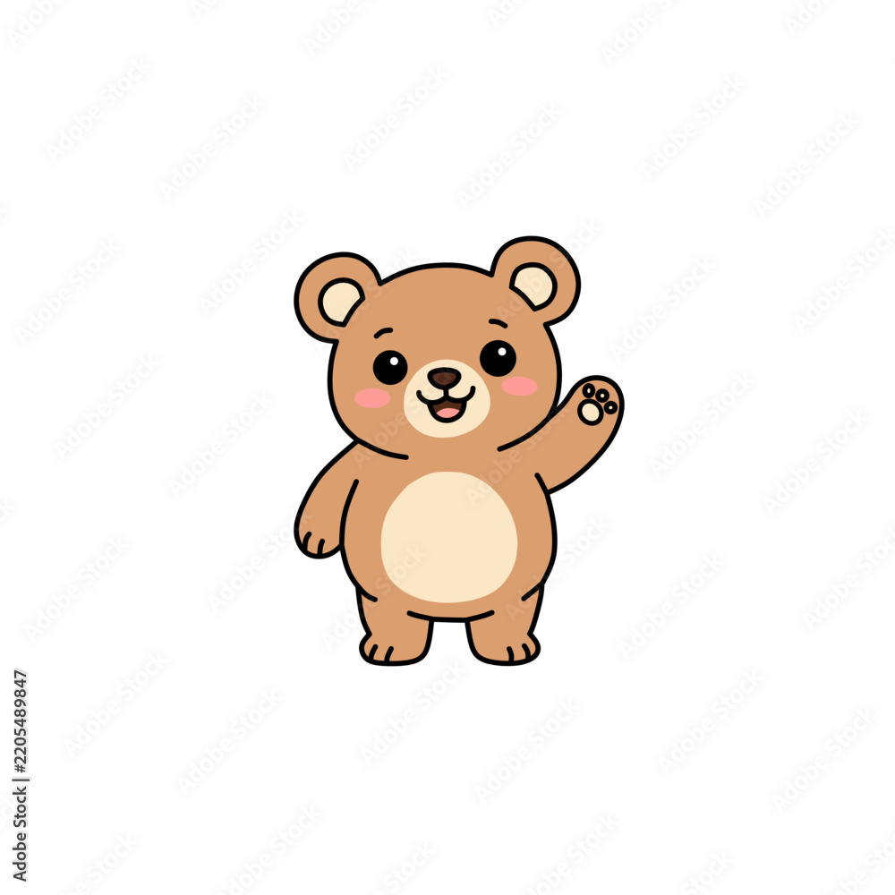Fototapeta premium teddy bear cartoon