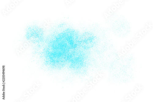 Aerosol speckles - light blue isolated 