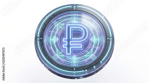 Isolated Digital Ruble Coin