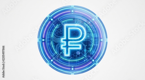 Isolated Digital Ruble Coin