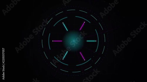 Futuristic HUD Circular Interface Motion Graphic