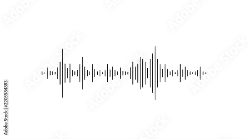 Black Audio Waveform Sound Wave