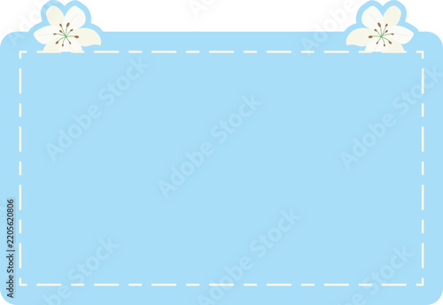 Decorative Note Frame With Flowers