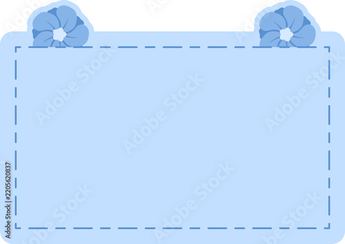 Decorative Note Frame With Flowers