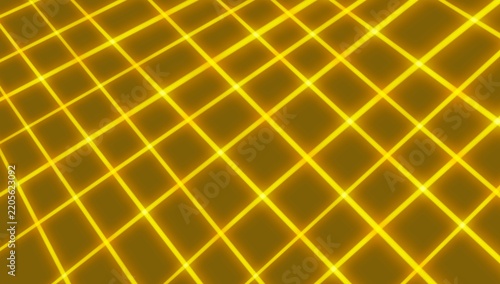 yellow grid-like lightning pattern