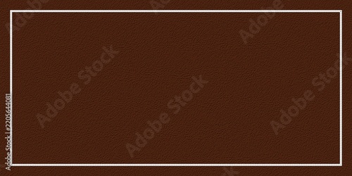 Classic chocolate brown background with simple white rectangular frame border for business card template layout design