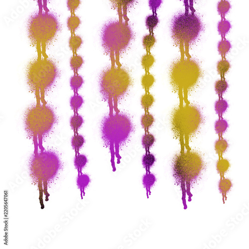 purple and white paint splashes